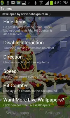 SHIVA Shivling Live Wallpaper android App screenshot 0